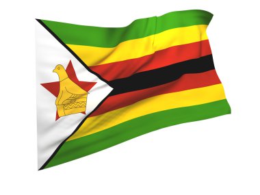 Flag of zimbabwe clipart