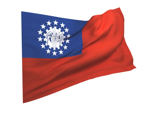 Bandeira de myanmar — Fotografia de Stock