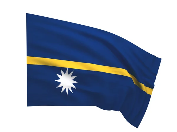 Прапор Науру — стокове фото