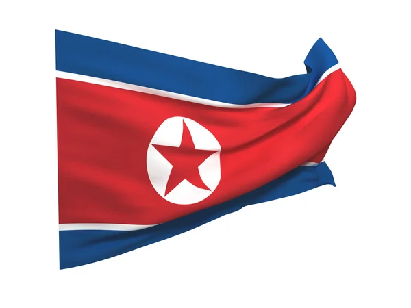 stock image Flag of north korea