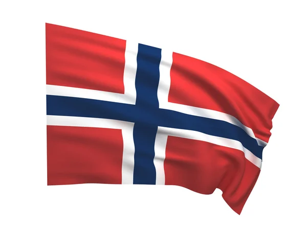 Norvégia zászlaja — Stock Fotó