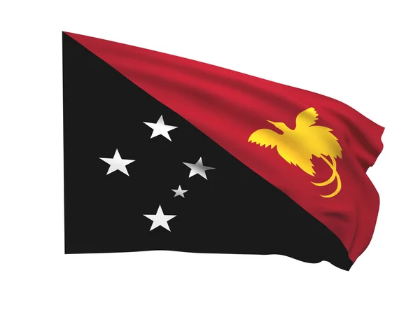 Flag of papua new guinea — Stock Photo, Image