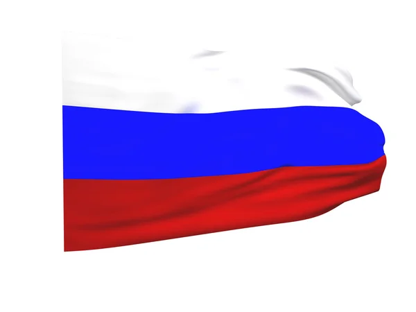 Rysslands flagga — Stockfoto