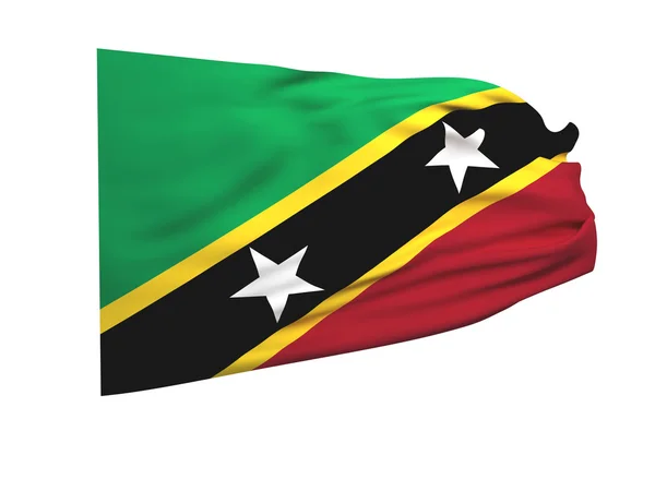 Flag of saint kitts and nevis — Stock Photo, Image