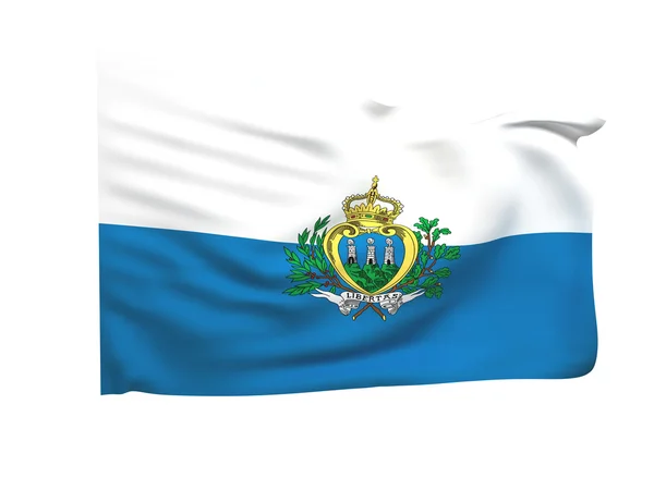 2.圣马力诺国旗 — 图库照片