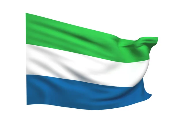 Sierra lione zászlaja — Stock Fotó