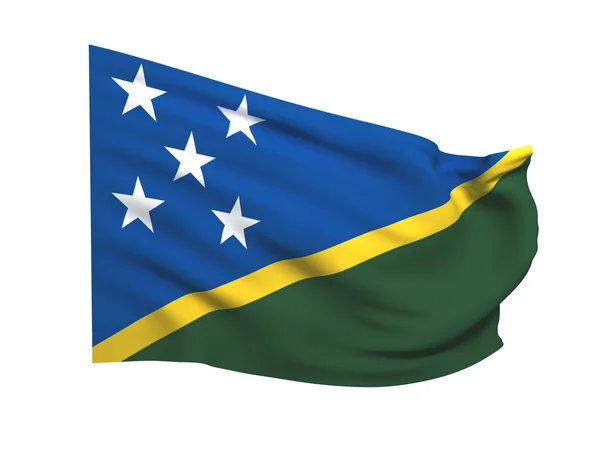 Flag of solomon island — Stock Photo, Image