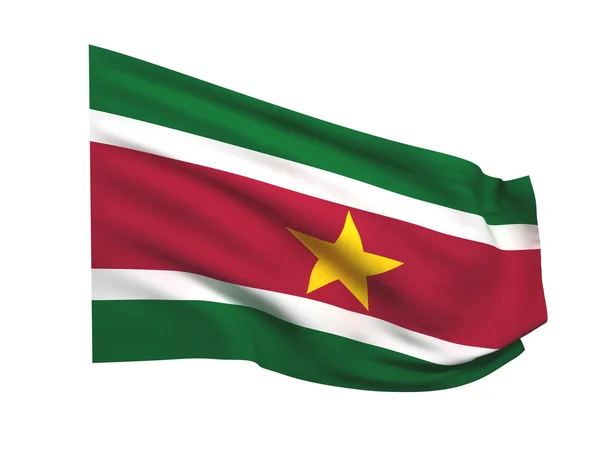 Flag of suriname — Stock Photo, Image