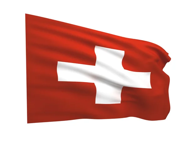 Прапор Швейцарії — стокове фото