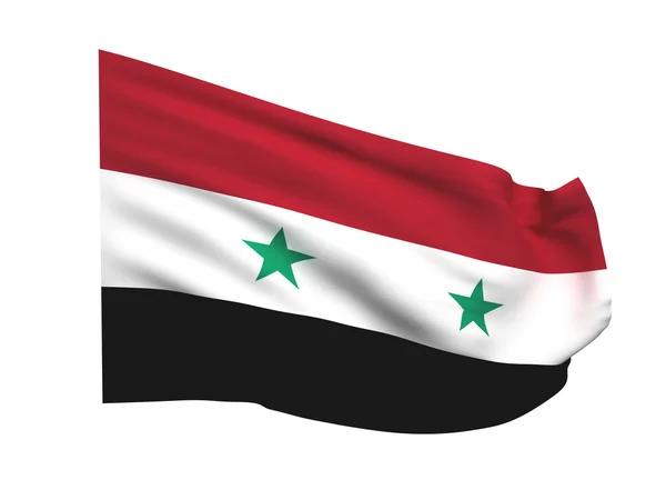Flaga Syrii — Zdjęcie stockowe