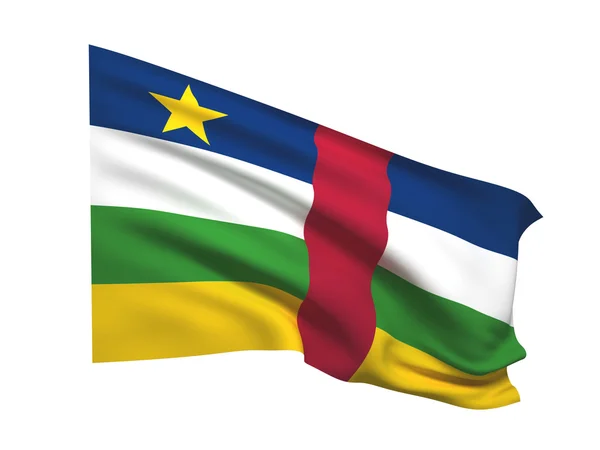 A Közép-afrikai Köztársaság zászlaja — Stock Fotó