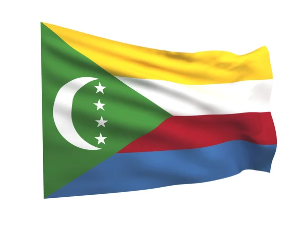 Flagge der Komoren — Stockfoto