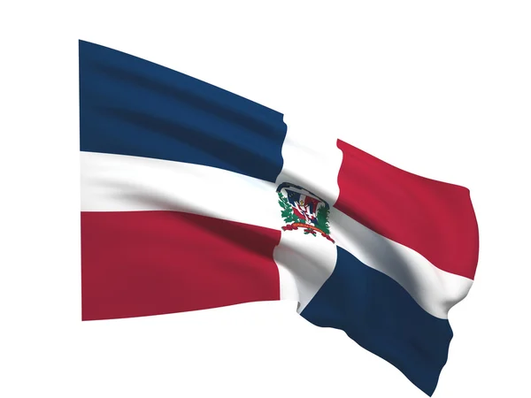 多米尼加共和国的旗帜 — 图库照片