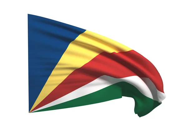 A Seychelle-szigetek zászlaja — Stock Fotó