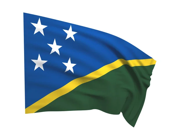 Flag of The Solomon Islands — Stock Photo, Image
