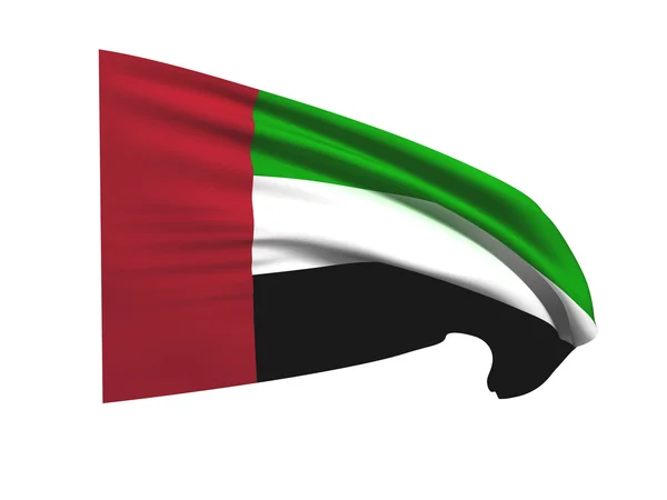 Flaga zjednoczonych emiratów arabskich — Zdjęcie stockowe