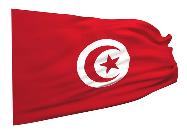 Flagga Tunisien — Stockfoto