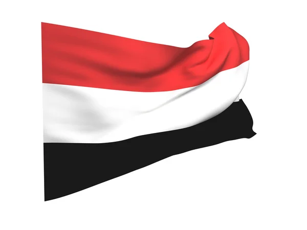 Vlajka Jemenu — Stock fotografie