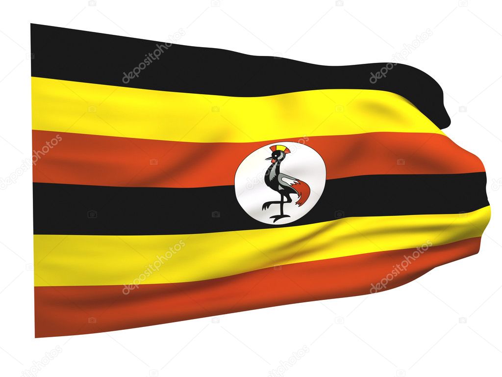 Flag Of Uganda — Stock Photo © Ganzaless #2178516