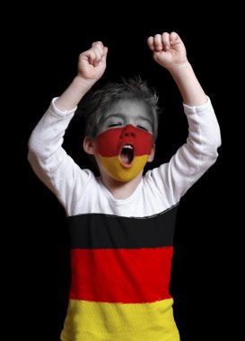 Germany fan close up clipart