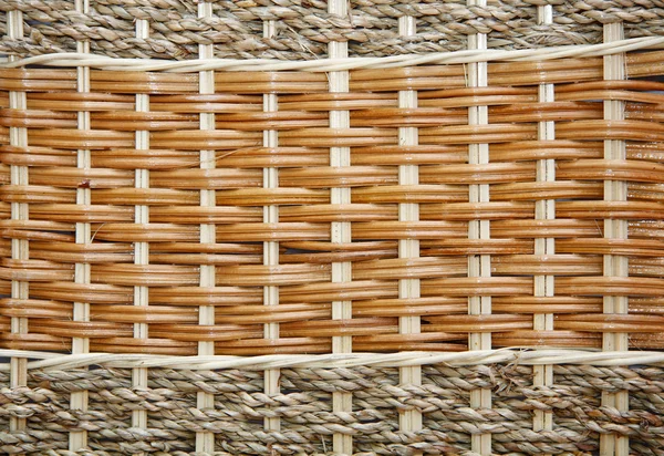 茶色の枝編み細工品バスケットのテクスチャ — ストック写真