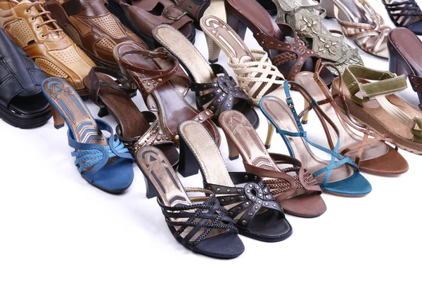 Dámská obuv — Stock fotografie