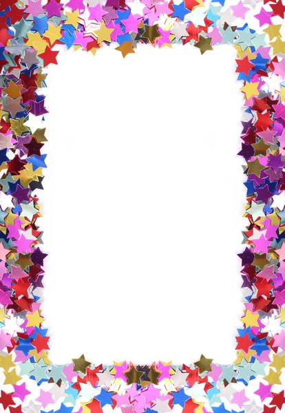 Quadro de confete colorido — Fotografia de Stock