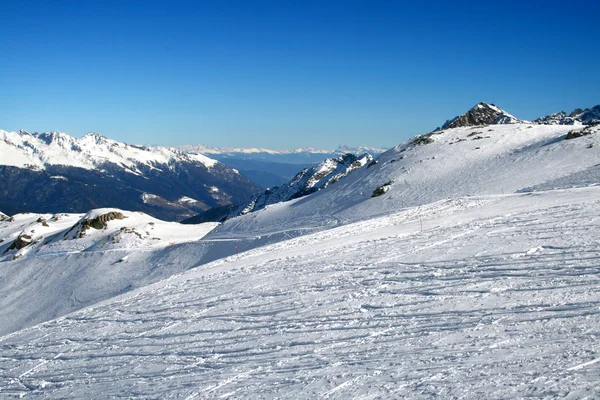 Zona de esqui — Fotografia de Stock
