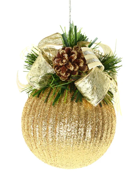 Christmas ball on a white backgro — Stock Photo, Image