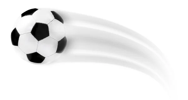 Pallone da calcio, isolato su sfondo bianco — Foto Stock