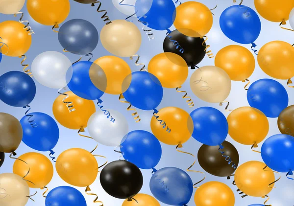 Цветные шарики для вечеринок — стоковое фото