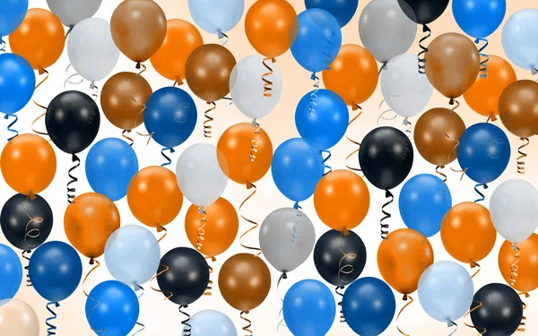 Цветные шарики для вечеринок — стоковое фото