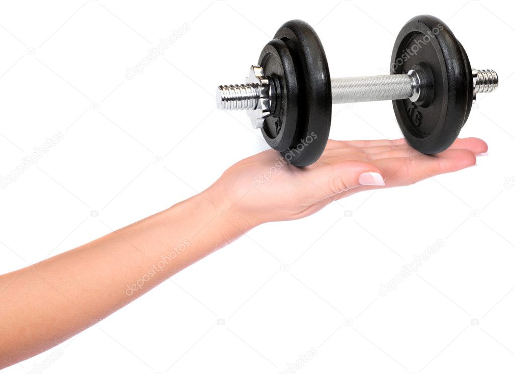 Hand with weights