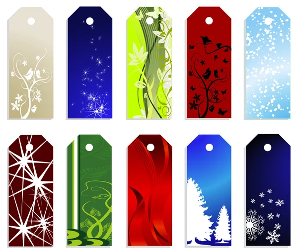 Gift tags — Stock Vector