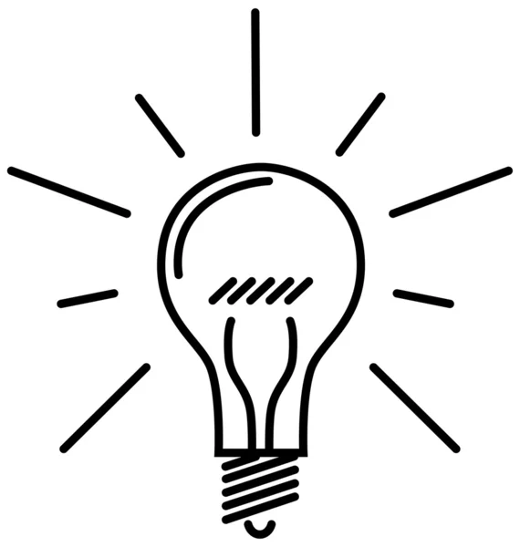 Classic Light Bulb — Stock Vector
