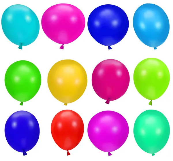 Fondo colorido de globos de fiesta —  Fotos de Stock
