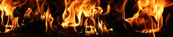 Close up of fire flames — Stock Photo, Image