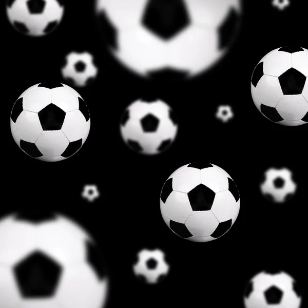 Fotboll bollar bakgrund — Stockfoto