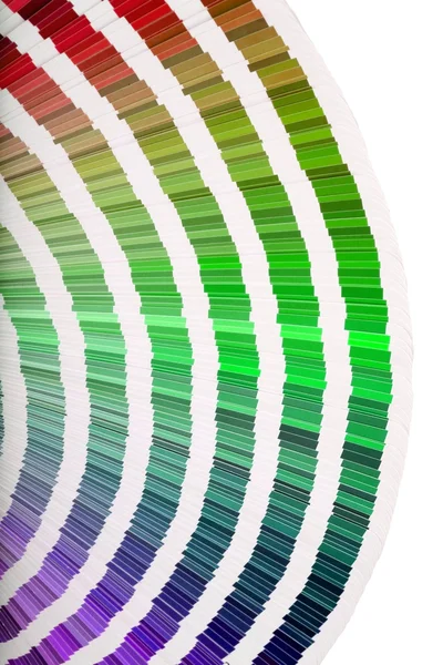 Guia de cores close-up — Fotografia de Stock