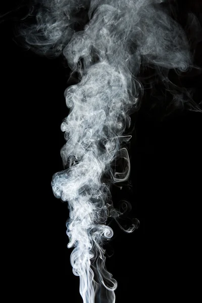 Rauch auf schwarz — Stockfoto