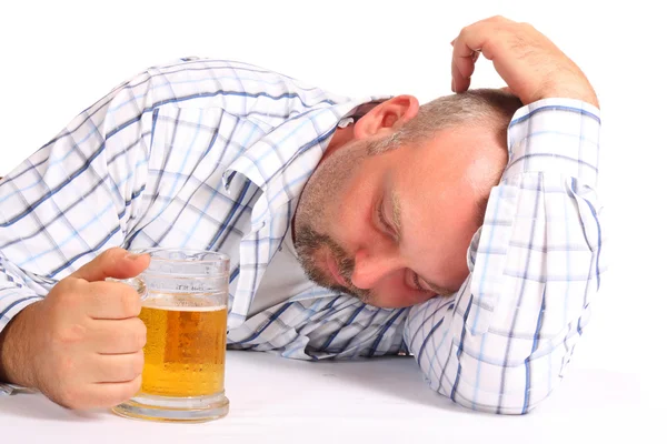 Uomo ubriaco — Foto Stock