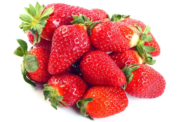 Strawberries on white — Stock Photo, Image