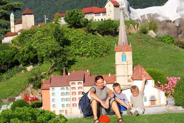 Stock image Familly in Swiss Miniature