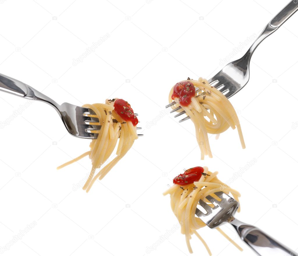 Spaghetti pasta and tomato sauce