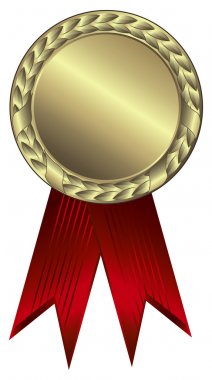 Gold award ribbons clipart