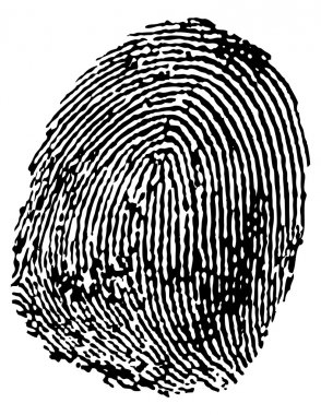 Black finger prints clipart