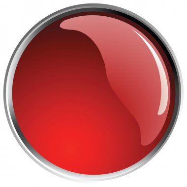 Glossy red button balls.