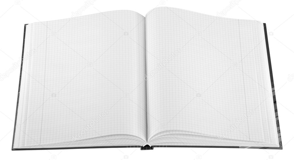 Blank Notepad isolated