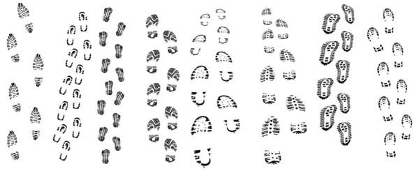 Empreintes de semelles vectorielles — Image vectorielle