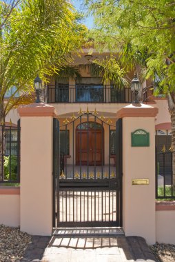 Entrance to mansion clipart